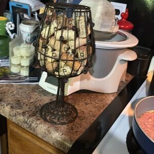 Decorative Wire‎ Wine Cork Holder